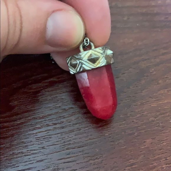 Red Crystal Pendant - Picture 2 of 2